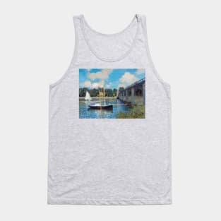 High Resolution Monet - The Bridge at Argenteuil Tank Top